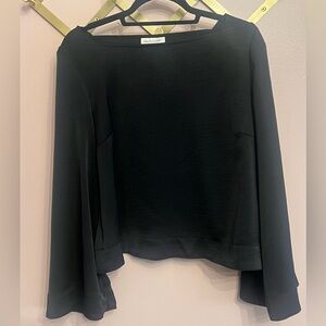 Long Sleeve Bell Sleeve Blouse
